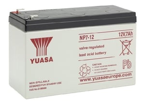Yuasa NP7-12 Lead-Acid (VRLA) Battery, 12 V