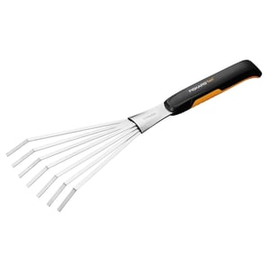 Fiskars 1027044 räfsa Handräfsa Svart, Silver Stål