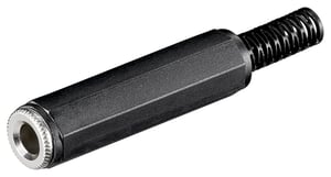 Goobay 11070 Stecker 6,35 mm Schwarz