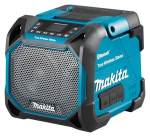 Makita DMR203 tragbarer Lautsprecher / Party-Lautsprecher Tragbarer Stereo-Lautsprecher Schwarz, Blau