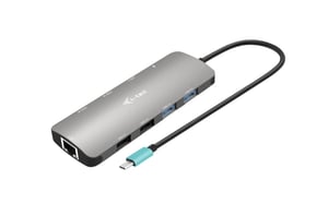 i-tec C31NANOHDM2DOCPD Wired USB 3.2 Gen 1 (3.1 Gen 1) Type-C Docking Station, Silver
