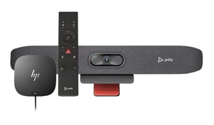 HP Poly Studio R30 USB-Video-Leiste und BT-Fernbedienung mit HP USB-C Dock G5 (ABB)