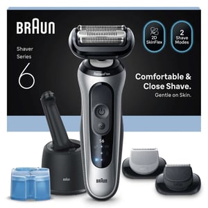 Braun Series 6 62-S7650cc Golarka foliowa Przycinarka Srebrny