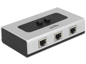 DeLOCK 87673 Hubs und Konzentratoren 1000 Mbit/s Schwarz, Grau