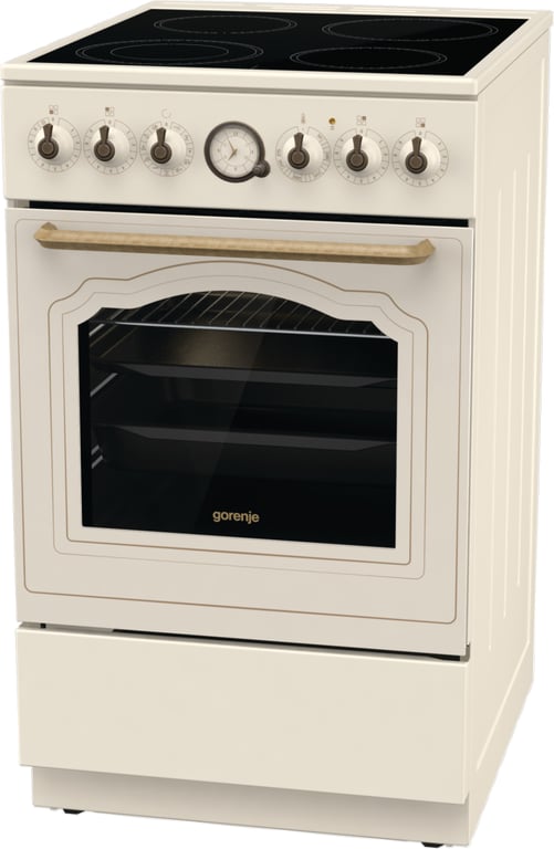 Gorenje GECS5B70CLI Kuchenka wolnostojąca Prąd elektryczny Ceramiczna Beżowy