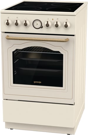 Gorenje GECS5B70CLI Kuchenka wolnostojąca Prąd elektryczny Ceramiczna Beżowy