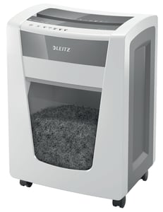 Leitz 80050000 dokumentförstörare, mikroskärning, 55 dB, 23 cm, vit