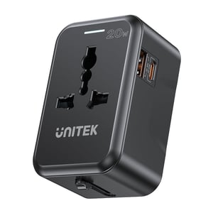 UNITEK P1120ABK01 adapter wtyczek zasilających Uniwersalne Czarny
