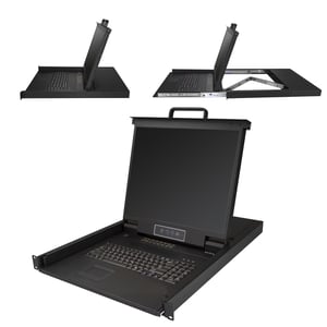 StarTech RKCONS1916K rackkonsol 48,3 cm (19") 1280 x 1024 px Svart 1U