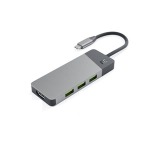 Green Cell HUBGC01 huby i koncentratory USB Type-C 5000 Mbit/s Srebrny