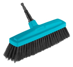 Gardena 3630-20 Indoor Broom, Plastic, Polypropylene (PP), Black, Cyan