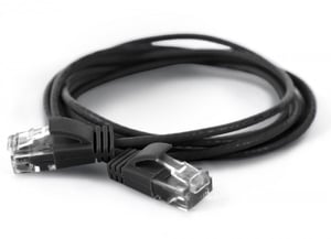 Wantec Cat6a UTP 1m kabel sieciowy Czarny U/UTP (UTP)