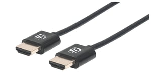 Manhattan 394352 HDMI-kabel 1 m, HDMI typ A (standard), svart
