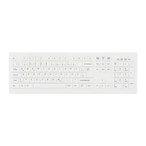 Contour Design Active Key AK-C8100F-FU1-W/GE klawiatura Medyczna RF Wireless QWERTZ Niemiecki Biały