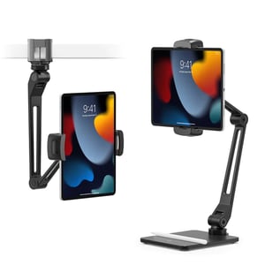 Twelve South HoverBar Duo Aktive Halterung für Mobiltelefon/Smartphone, Tablet/UMPC Schwarz