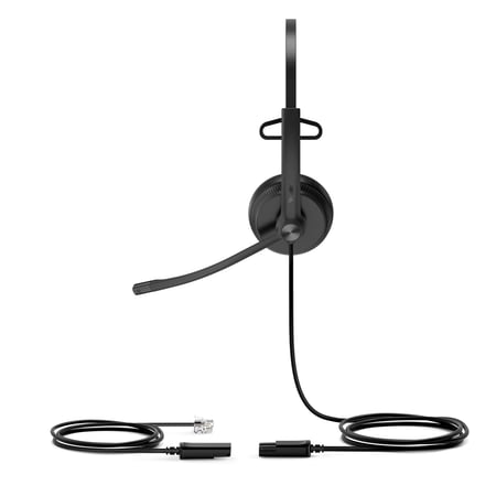 Yealink YHS34 Mono Headset Zestaw słuchawkowy Przewodowa Opaska na głowę Połączenia/muzyka Czarny