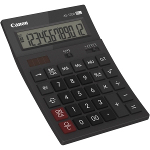 Canon AS1200HB Tischrechner Einfacher Taschenrechner Grau
