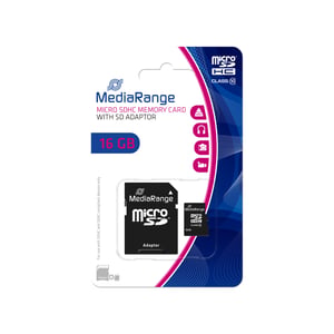 MediaRange MR958 16 GB MicroSDHC-flashminne, klass 10