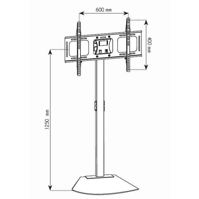 Techly ICA-TR12 uchwyt do telewizorów 177,8 cm (70") Czarny
