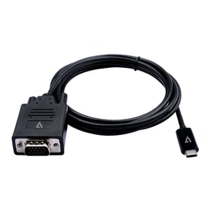 V7 V7UCVGA-2M VGA-Kabeladapter (D-Sub) USB Typ C Schwarz