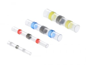 DeLOCK Waterproof Solder Connectors, Set of 50, 26–10 AWG, Assorted Colors