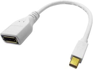 ROLINE 12.03.3163 DisplayPort to Mini DisplayPort Cable, White