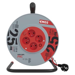 Emos P194253 rozgałęziacz 25 m 4 x gniazdo sieciowe Wewnętrzna