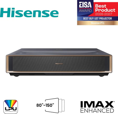 Hisense PT1 Projektor ultrakrótkiego rzutu UHD 4K (3840x2160) Kompatybilność 3D Czarny