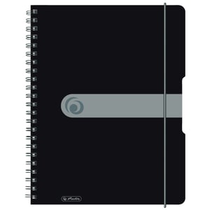 Herlitz 11293073 anteckningsbok A4, 80 ark. Svart
