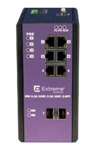 Extreme Networks 16801 Managed L2 Fast Ethernet (10/100) Netzwerk-Switch mit PoE-Unterstützung, schwarz, lila