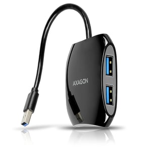 Axagon HUE-S1B USB 3.2 Gen 1 (3.1 Gen 1) Type-A-Hubs und -Konzentratoren, 5000 Mbit/s, schwarz