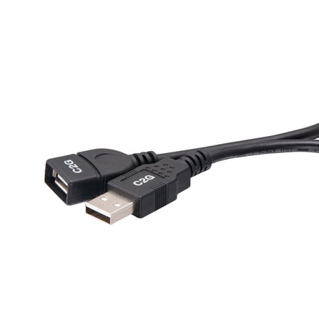 C2G USB A Male to A Female Extension Cable 2m kabel USB Biały