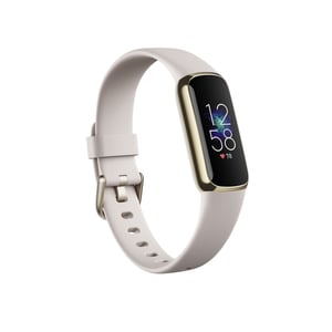 Fitbit Luxe Bundle AMOLED Activity Tracker Gold, White