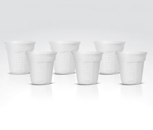Bialetti BICCHIERINO Tasse „Weißer Kaffee“, 6 Stück