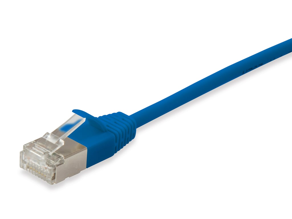 Equip 606134 kabel sieciowy Niebieski 1 m Cat6a F/FTP (FFTP)