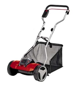 Einhell GE-HM 18/38 Handrasenmäher Akku Schwarz, Grau, Rot