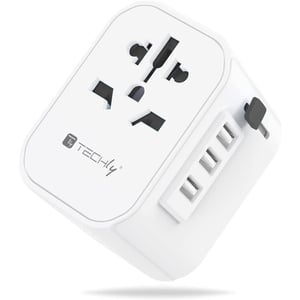 Techly I-TRAVEL-09TYWH Portable Device Charger, White