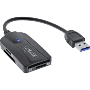 InLine 66772A czytnik kart USB 3.2 Gen 1 (3.1 Gen 1) Type-A Czarny
