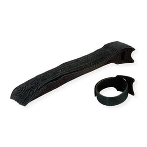 VALUE 25.99.5240 Kabelband med kardborreband för kablar, svart, 20 st.