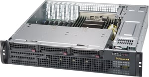 Supermicro CSE-825MBTQC-R802LPB Sicherheitsvorrichtungen & Halterungen für Rack-Computer, schwarz, 800 W