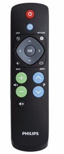 Philips 22AV1601B Infrared TV Remote Control: Press the buttons