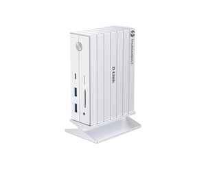 D-Link DUF-E01/E dockningsstation, kabelansluten Thunderbolt 4, vit