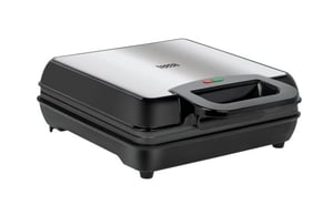 Teesa TSA3224 4-Slice Waffle Maker, 1100 W, Black, Stainless Steel