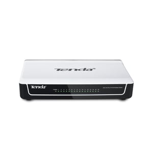 Tenda S16 Netzwerk-Switch, unmanaged, Fast Ethernet (10/100), schwarz, weiß