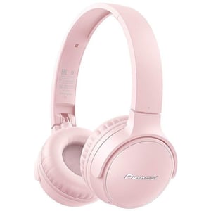 Pioneer S3 trådlösa hörlurar med huvudband, samtal/musik, USB Type-C, Bluetooth, rosa