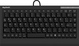 KeySonic ACK-595C+ (US) klawiatura Dom USB QWERTY US English Czarny