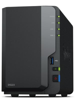 Synology DiskStation DS223 serwer danych NAS Desktop Realtek RTD1619B 2 GB DDR4 0 TB