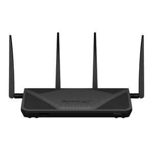 Synology RT2600AC trådlös Gigabit Ethernet-router med dubbla frekvensband (2,4 GHz/5 GHz) Svart