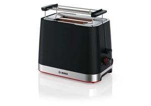 Bosch TAT4M223 4-slice toaster, 950 W, Black, Stainless Steel