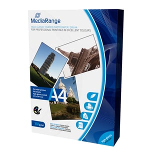 MediaRange MRINK105 fotopapper A4 Vitt Hög glans